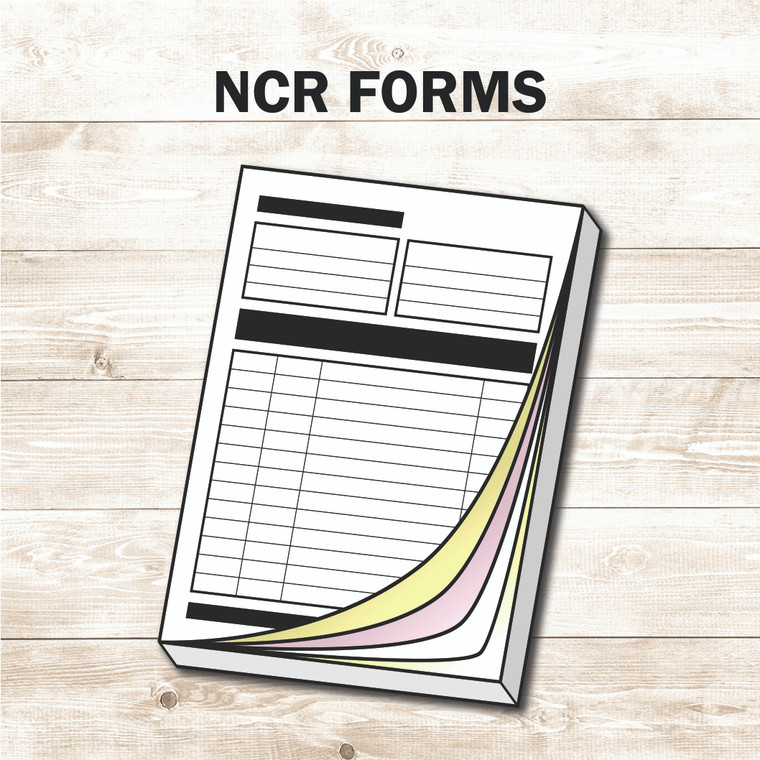 8.5 in x 11 in NCR Forms