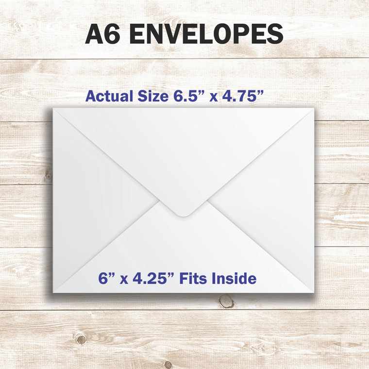 A6 White Envelopes