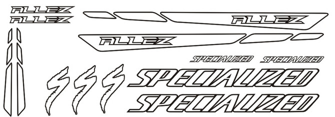 Specialized Allez Decal Set (outline) - DNFIVE