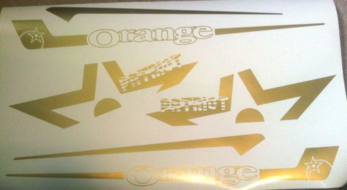 orange patriot decal set orange patriot decal set