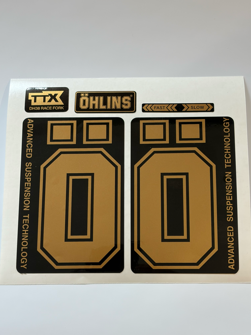 OHLINS DH38 fork decals