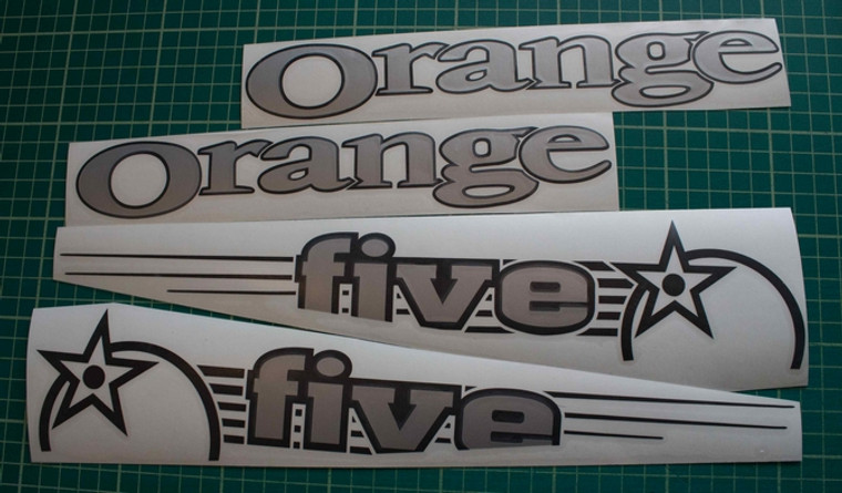 orange five decal set