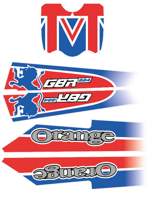 Orange GBR 224 decal set 2005