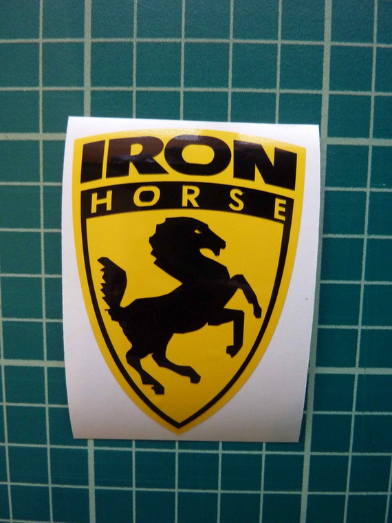ironhorse head sticker