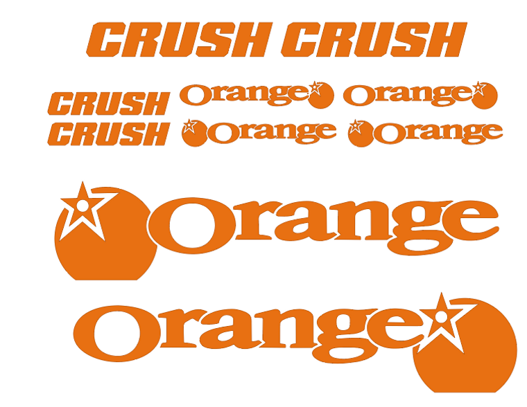 Orange crush stickers