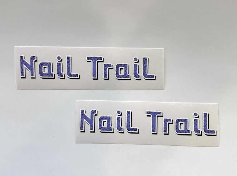 1996 Nail trail decal (violet)