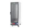 C5™ 1 Series Heated Holding Cabinet, mobile, full height, non-insulated, clear polycarbonate door, removable bottom mount control module, thermostat to 190°F, universal wire slides on 3" centers, adjustable on 1-1/2" increments (18) 18" x 26" or (34) 12" x 20" x 2-1/2" pan capacity, 5" casters (2 with brakes), aluminum, 120v/60/1-ph, 2000 watts, 16 amps, NEMA 5-20P, cULus, NSF