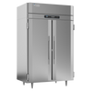 UltraSpec™ Series Freezer, Reach-in, two-section, self-contained refrigeration, 44.57 cu. ft. capacity, (2) full height solid hinged doors, (6) silver freeze (chrome-style) shelves, stainless exterior & aluminum interior, standard depth cabinet, TOUCH POINT™ electronic temperature control/indicator, LED lighting, expansion valve technology, Santoprene door gaskets with 2 year warranty, stainless steel breakers, R290 Hydrocarbon refrigerant, 3/4 HP, cULus, UL EPH Classified, UL-Sanitation, MADE IN USA