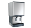 Meridian™ Ice & Water Dispenser, Touchfree® infrared dispensing, H2 Nugget Ice, air-cooled, production capacity up to 500 lb/24 hours at 70°/50° (365 lb AHRI certified at 90°/70°), 40 lb bin storage capacity,  sealed maintenance-free bearings, removable bin, removable air filter, removable spouts and sink, enlarged 0.8" sink drain, recessed utility chase, stainless steel evaporator and auger, enlarged 11" dispensing area, USB software upgrade port, unit specific QR code, stainless steel exterior, AgION™ antimicrobial protection, R-404a refrigerant, includes 7.5’ power cord with NEMA 5-15P plug, 115v/60/1-ph, 9.0 amps, cULus, NSF, CE, engineered and assembled in USA