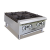 Black Diamond Hotplate, countertop, 24" wide, (4) manual cast iron burner controls, stainless steel drip tray, stainless steel front and sides, adjustable legs, includes tips for field conversion to LPG, 100,000 BTU, 3/4” rear NPT, cETLus, ETL-Sanitation