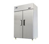 Atosa Refrigerator, reach-in, two-section, 51-7/10"W x 31-7/10"D x 81-3/10"H, top mount self-contained refrigeration, 43.2 cu. ft. (2) locking hinged solid doors, digital temperature control, 33° to 40°F temperature range, (6) adjustable shelves, interior LED lighting, automatic evaporation, air defrost, stainless steel interior & exterior, galvanized steel back, 4" casters, R290 Hydrocarbon refrigerant, 1/5 HP, 115v/60/1-ph, 3.2 amps, cord with NEMA 5-15P, cETLus, ETL-Sanitation, ENERGY STAR®