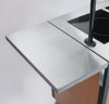 Creation Express™ Station Mobile Cooking Cart. Shown with optional Fold-Shelf.