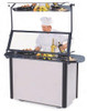 MODEL 2080 Creation Express™ Station Mobile Cooking Cart. Shown with optional Demonstration Mirror & Sneeze Guard.