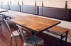 TopShield™ Table Top, rectangular, 36" x 96", 1-1/4" thickness, solid distressed rustic wood