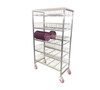 Induction Base Drying Rack:  stainless steel construction with removable wire caddy; capacity 270 induction bases
