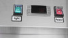 Refrigerator Merchandiser, two-section, 54-3/8"W x 31-1/2"D x 81-1/5"H, bottom-mounted self-contained refrigeration, 43.8 cu. ft., (2) self-closing hinged glass doors with locks, Dixell electronic controller, 33° to 38°F temperature range, (8) shelves, LED interior lighting, lighted header panel, stainless steel interior, black steel exterior, 2" casters, R290 Hydrocarbon refrigerant, 1/5 HP, 115v/60/1-ph, 3.2 amps, cord, NEMA 5-15P, cETLus, ETL-Sanitation, ENERGY STAR®