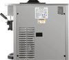 Soft-Serve Machine, Compact Countertop (1) flavor, gravity fed, 8.5 qt. (8 liter) hopper & 1.3 qt. (1.2 liter) freezing cylinder, 13 qt. capacity/hour, smart digital control system, low mix alert, temp displays, fast freeze technology, auto programming, standby mode, defrost for cleaning, self closing valves with speed control,  soft start motor, safety protections for low temperature/motor overload/high pressure, v2 beater and air system, reduced wearable parts, improved product quality and overrun control, 110-115v/60/1-ph, 16-20 amp,1.6kW, 2 poles/3 wires, NEMA L5-20, cETLus, ETL, CE
