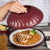 Turnbury® Insulated Dome, for 9" plate, molded-in handle, cranberry (12 each per case) (3400/20)