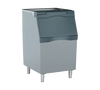 Ice Bin, top-hinged front-opening door, 536 lb application capacity, for top-mounted ice maker, 30" width, rotocast plastic construction, toolless removable baffle, polyurethane insulation, polyethylene liner, includes 6" legs, NSF, engineered and assembled in USA