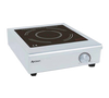 Induction Cooker, single, countertop, manual controls, ceramic glass top, adjustable temperature to 464°F, self-checking auto shutoff, safety overheating sensor, wall stopper, heavy duty stainless steel, 208v/60/1-ph, 3000 watt, 14.4 amps, NEMA 6-20P, cETLus, ETL-Sanitation, FCC