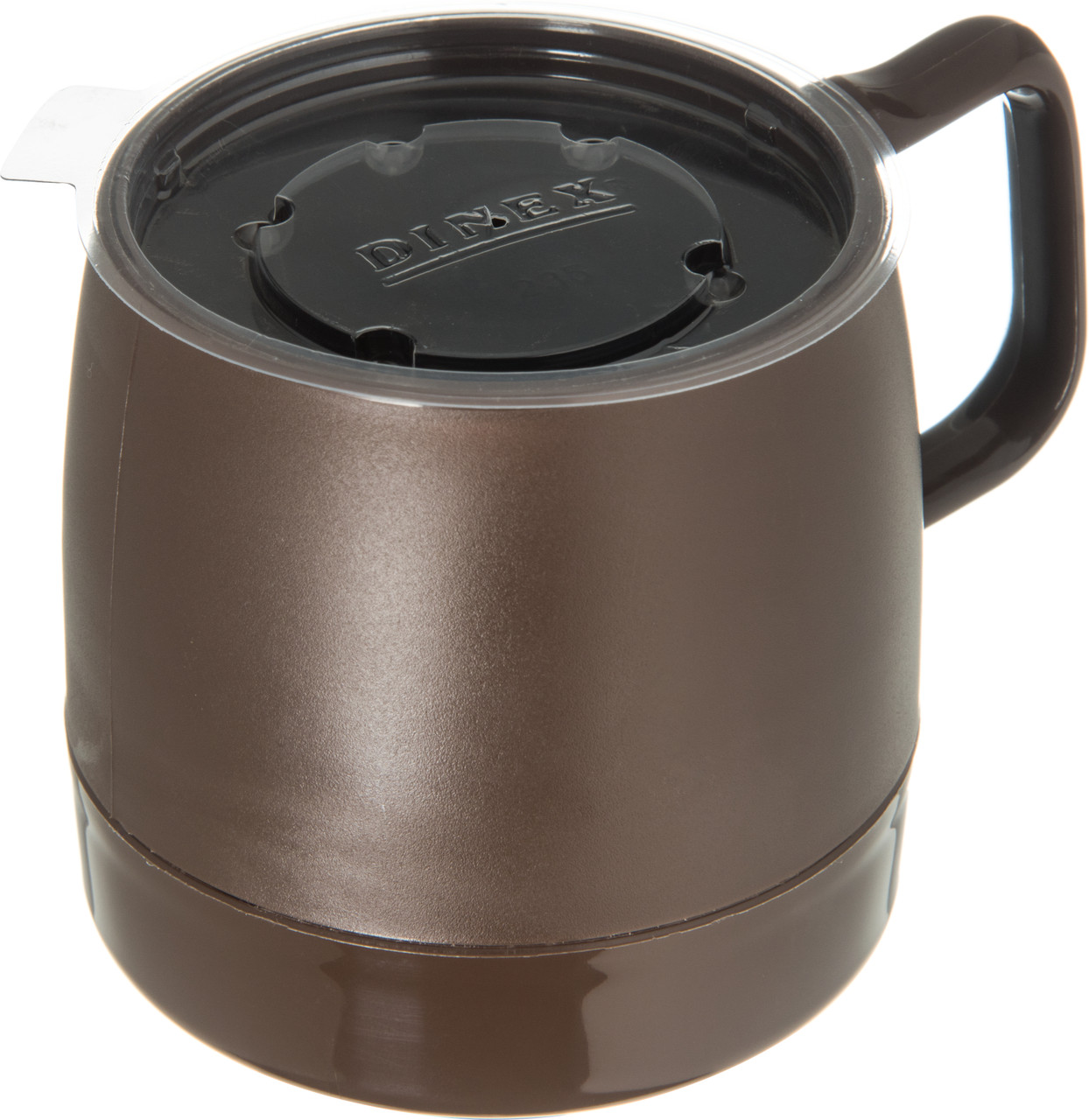 Classic Stackable Mug, 8 oz. polypropylene, insulated, chocolate (48 each per case) (1197/07HT)