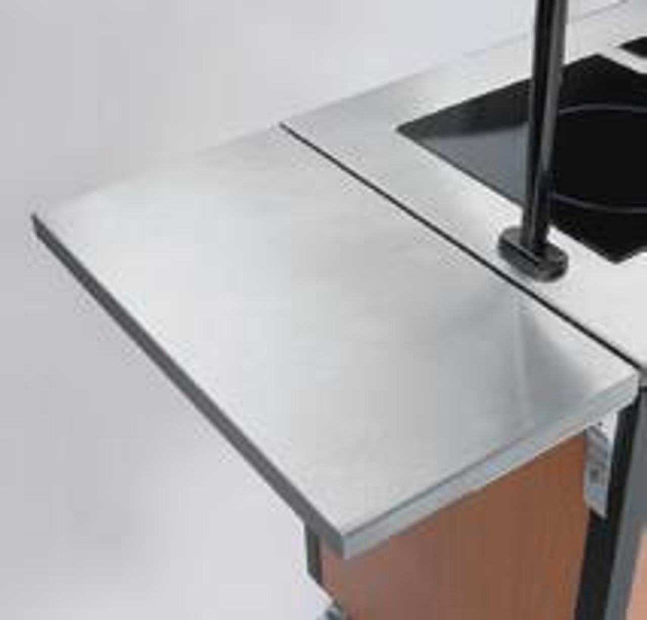 Creation Express™ Station Mobile Cooking Cart. Shown with optional Fold-Shelf.