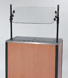 MODEL 2075 Creation Express™ Station Mobile Cooking Cart. Shown with optional Breath Guard