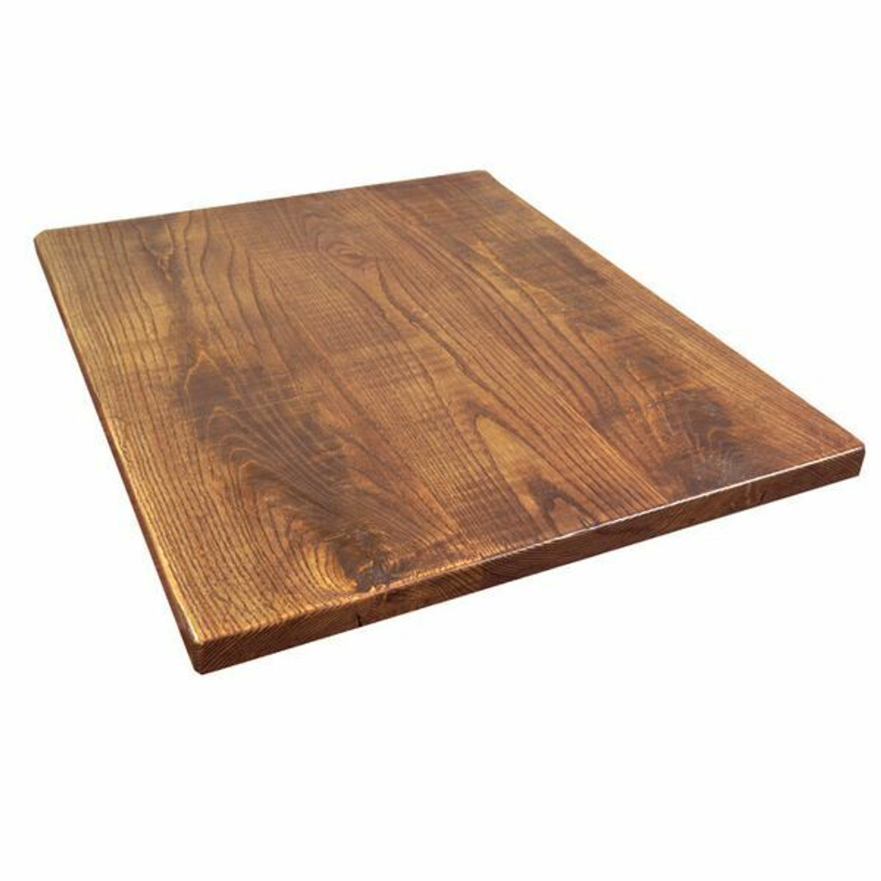 TopShield™ Table Top, 1-1/4" thickness, rustic wood, light walnut finish