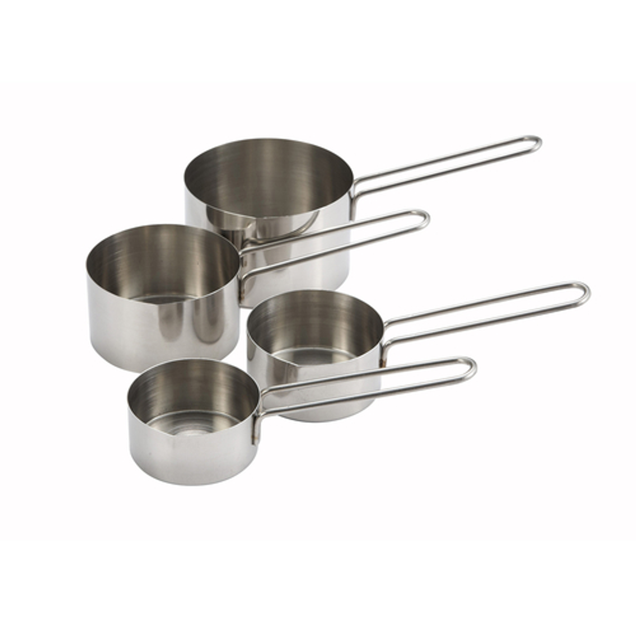 Measuring Cup Set, 4-piece set includes: 1/4, 1/3, 1/2 & 1 cup, stainless steel
