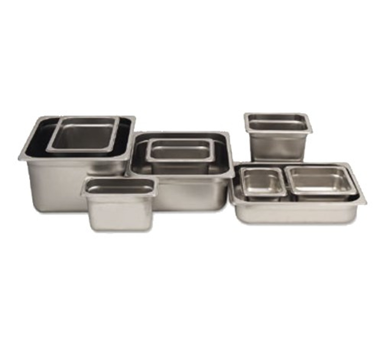 Rest-Rite™ E™ Economy Steam Table Pan, full size, 8-1/2 qt., 20-3/4" x 12-3/4" x 2-1/2" deep, anti-jamming, 25 gauge stainless steel, NSF