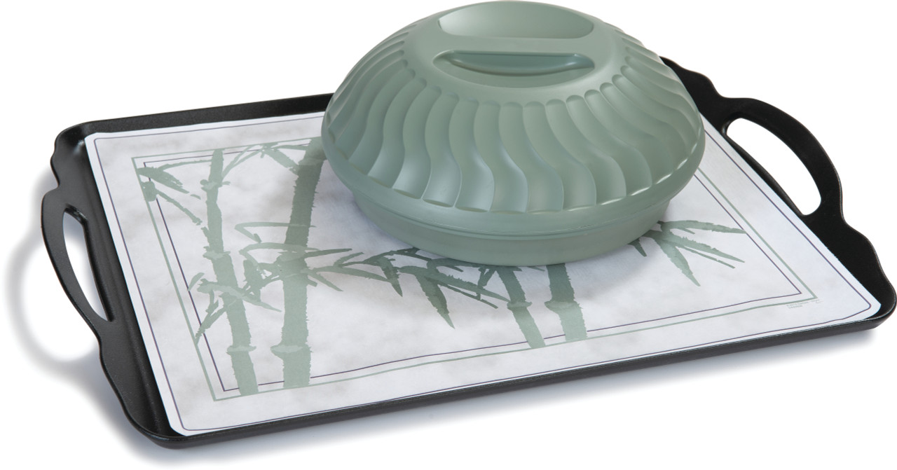 Turnbury® Insulated Dome, for 9" plate, molded-in handle, sage (12 each per case) (3400/84)