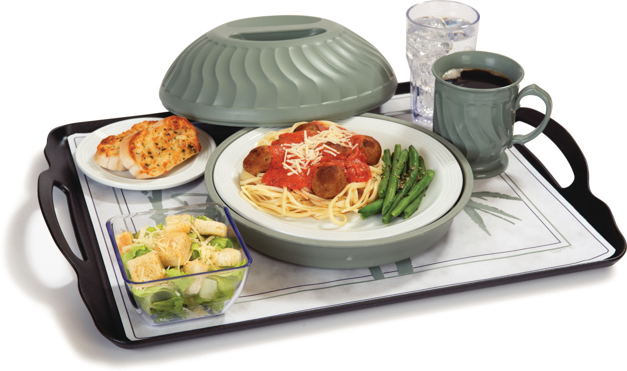 Turnbury® Insulated Dome, for 9" plate, molded-in handle, sage (12 each per case) (3400/84)