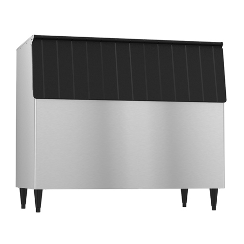 Ice Bin, 52"W, top-hinged front-opening door, 900-lb ice storage capacity, for top-mounted ice makers, stainless steel exterior, painted legs included, protected with H-GUARD Plus Antimicrobial Agent, ETL, ETL-Sanitation