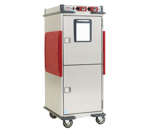 C5™ T-Series Transport Armour™ heavy-duty insulated mobile heated cabinet, full height dual cavity with independent cavity temperature control, adjustable lip load slides 3-2/5" OC, top mount solid state digital controls with mobile power (14) 18" x 26" or (28) 12" x 20" x 2-1/2" pan capacity, 304 stainless steel, foamed-in-place polyurethane insulation, maximum temperature 200°F, 6" casters, 120V/60/1, 1400 watts, 12 amps, NEMA 5-15P, cULus, NSF, ENERGY STAR®