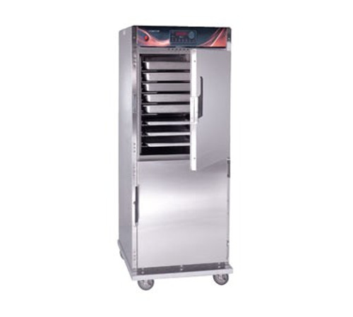 Cook-N-Hold Cabinet, mobile, convection oven, top mounted power unit, solid state process controls, (12) sets of universal slides, adjustable on 1-1/2" centers, (6) chrome plated wire grids, anti-microbial latches, stainless steel interior & exterior, standard controls, cCSAus, CSA