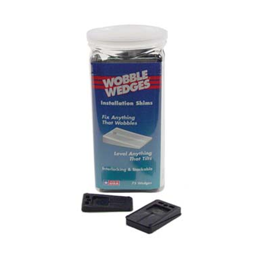 Wobble Wedges, black, 75 pack