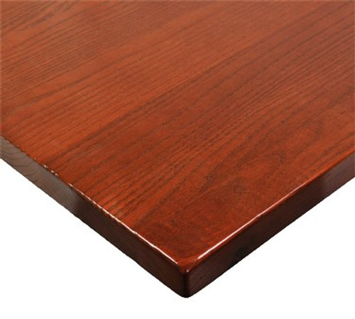 TopShield™ Table Top, square, 1-1/4" thick, plank style, solid ash wood, satin sheen coated, Standard finish