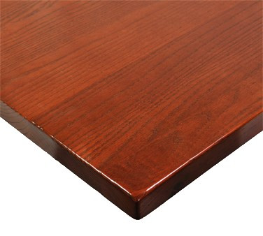 TopShield™ Table Top, square, 1-1/4" thick, plank style, solid ash wood, satin sheen coated, Standard finish