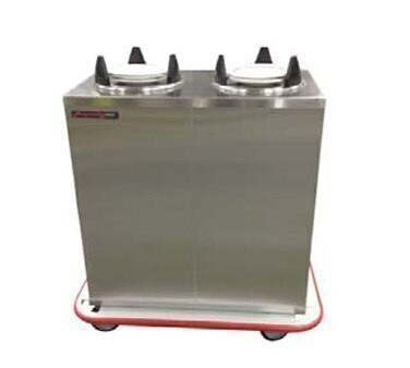 Enclosed heated plate dispenser for 12" plates, 3-silo, all stainless steel construction, 5" casters with brakes, 120v/60/1-ph, 1500 watts, 12.5 amps, cord with NEMA 5-20P, cULus, UL EPH CLASSIFIED
EPH CLASSIFIED MODEL EPDHT2S9 SHOWN