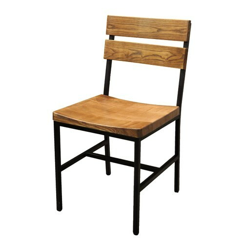 Kuma Chair, indoor, metal frame, Ash wood seat and back. Select choice of finishes available. Please call for available metal powder finishes.