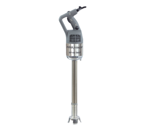 Commercial Power Mixer, hand held, 18" stainless steel shaft, removable stainless steel foot & blade, includes: (1) stainless steel wall support & (1) blade disassembly tool, 100 liter processing capacity, automatic single speed 12,000 RPM, 1.1 HP, 120v/60/1-ph, 6.0 amps, 720 watts, NEMA 5-15P, "Easy plug" system with detachable power cord, cETLus, ETL-Sanitation Commercial Power Mixer, hand held, 18" stainless steel shaft, removable stainless steel foot & blade, includes: (1) stainless steel wall support & (1) blade disassembly tool, 100 liter processing capacity, automatic single speed 12,000 RPM, 1.1 HP, 120v/60/1-ph, 6.0 amps, 720 watts, NEMA 5-15P, "Easy plug" system with detachable power cord, cETLus, ETL-Sanitation