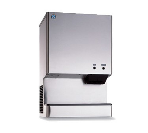 Ice Maker/Water Dispenser, Cubelet-Style, air-cooled, self-contained condenser, production capacity up to 321 lb/24 hours at 70°/50° (232 lb AHRI certified at 90°/70°), 40 lb built-in storage capacity, counter model, push button operation, stainless steel bin & exterior, protected with H-GUARD Plus Antimicrobial Agent, R-404A refrigerant, 115v/60/1-ph, 10.25 amps, supplied without legs (optional stand sold separately), NSF, UL