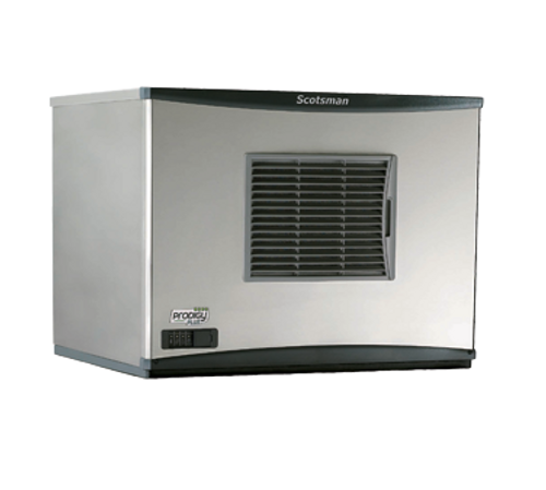 Prodigy Plus® Ice Maker, cube style, air-cooled, self-contained condenser, production capacity up to 400 lb/24 hours at 70°/50° (288 lb AHRI certified at 90°/70°), medium cube size, AutoAlert™ indicating lights, WaterSense adjustable purge control, one-touch cleaning, harvest assist, front facing removable air filter, unit specific QR code, stainless steel finish, AgION™ antimicrobial protection, 115v/60/1-ph, 14.3 amps, cULus, NSF, CE, engineered and assembled in USA