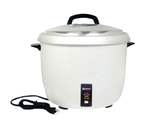 Rice Cooker, electric, 30 cups cooked rice capacity, cook/hold feature, stainless steel lid, aluminum interior, 110-120v/60/1-ph, 15 amps, 1650-1800 watts, NEMA 5-15P, NSF, CE