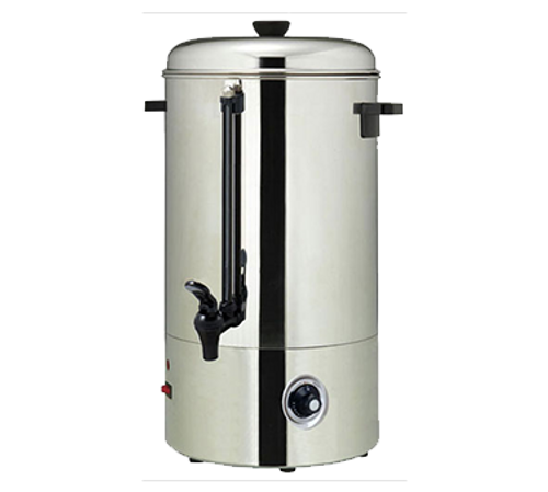 Water Boiler, electric, 100 cup capacity, bottom mounted controls, double handled, stainless steel construction, 120V/60/1-ph, 11.25 amps, 1350 watts, NEMA 5-15P, NSF, ETL-Sanitation, cETLus, CE