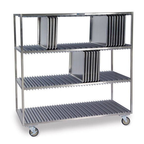 Lakeside PB848 Prison Cafeteria Tray/Pan Storage & Drying Rack