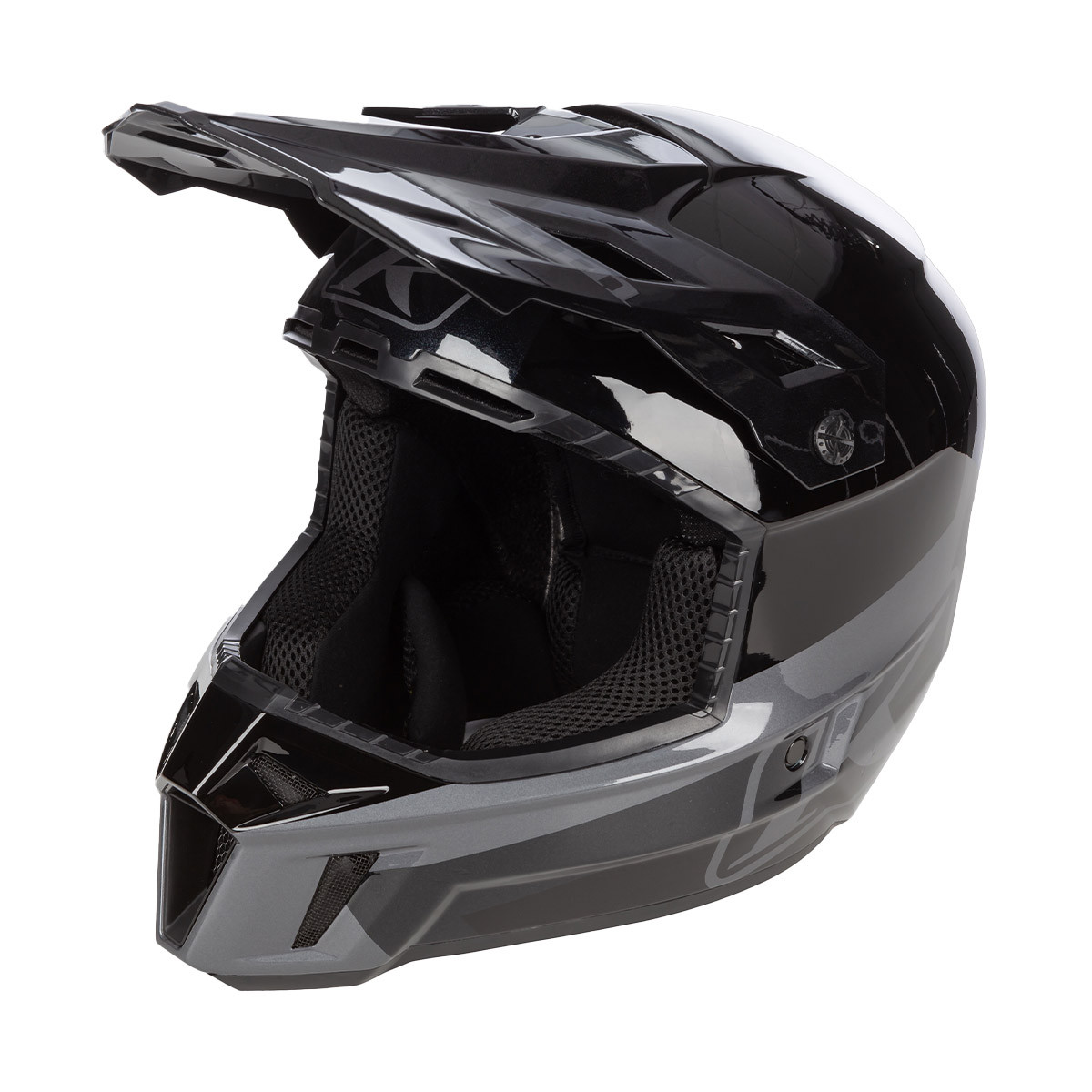 Klim F3 Helmet (ECE) - Elevate Black/Asphalt | Snowmobile Helmet