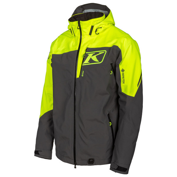KLIM STORM JACKET ASPHALT - HI VIS (LARGE) - DISPLAY MODEL