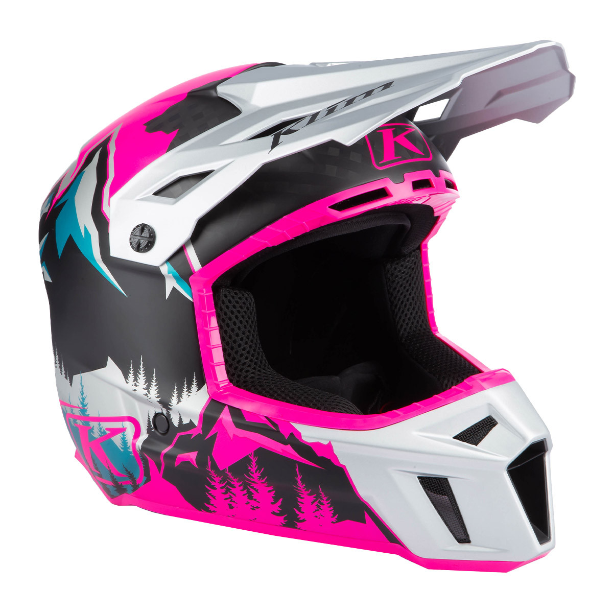 Klim F3 Carbon Helmet | DNA Pink / High Rise | SnowBigDeal