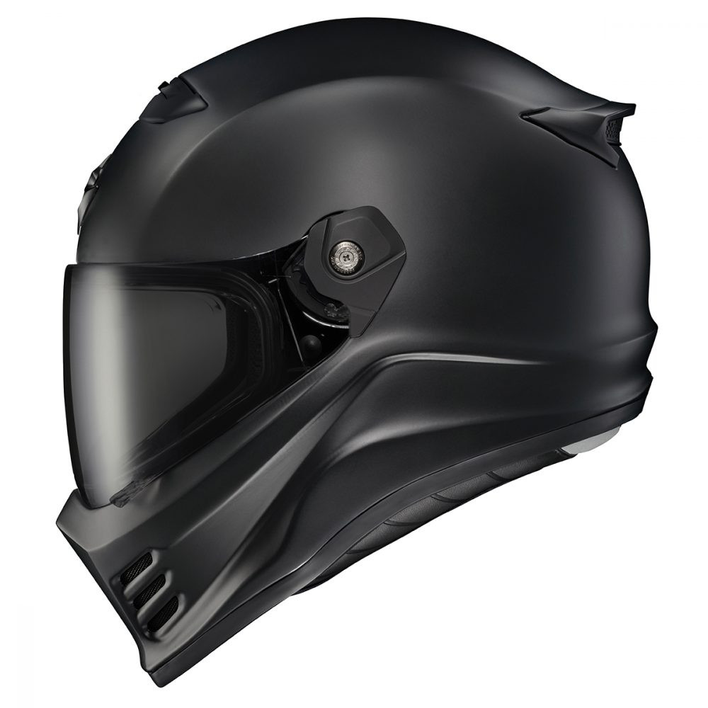 SCORPION EXO COVERT FX MOTORCYCLE HELMET (MATTE BLACK) - USED